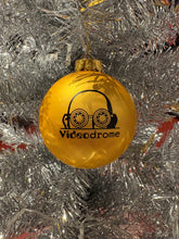Load image into Gallery viewer, Gold Glass Christmas Ornament
