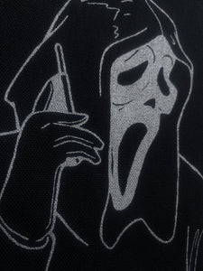 Black Ghostface Tote Bag