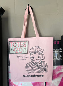 Pink Drew Tote Bag