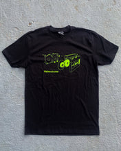 Load image into Gallery viewer, Neon Green Exploded VHS TEE
