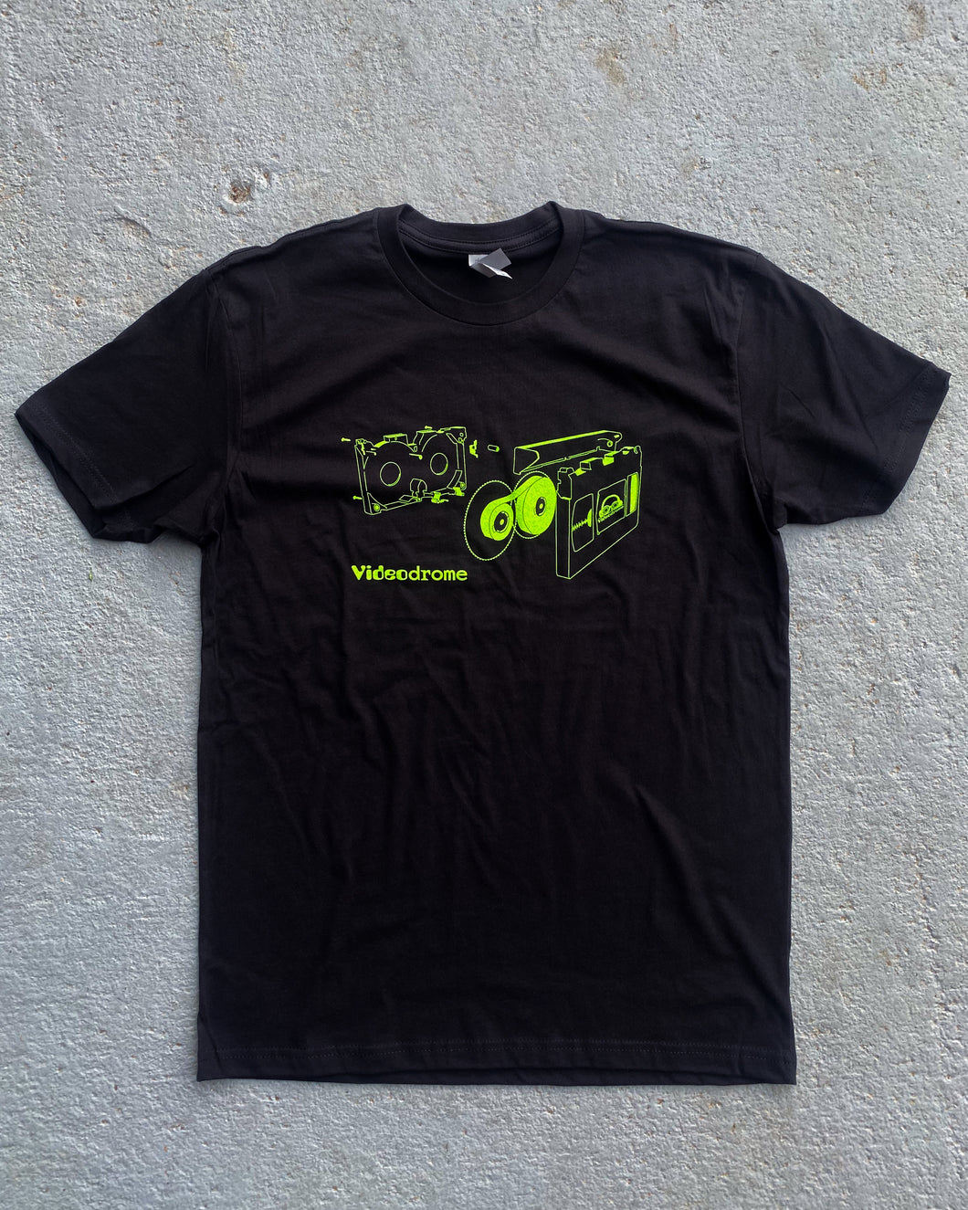 Neon Green Exploded VHS TEE